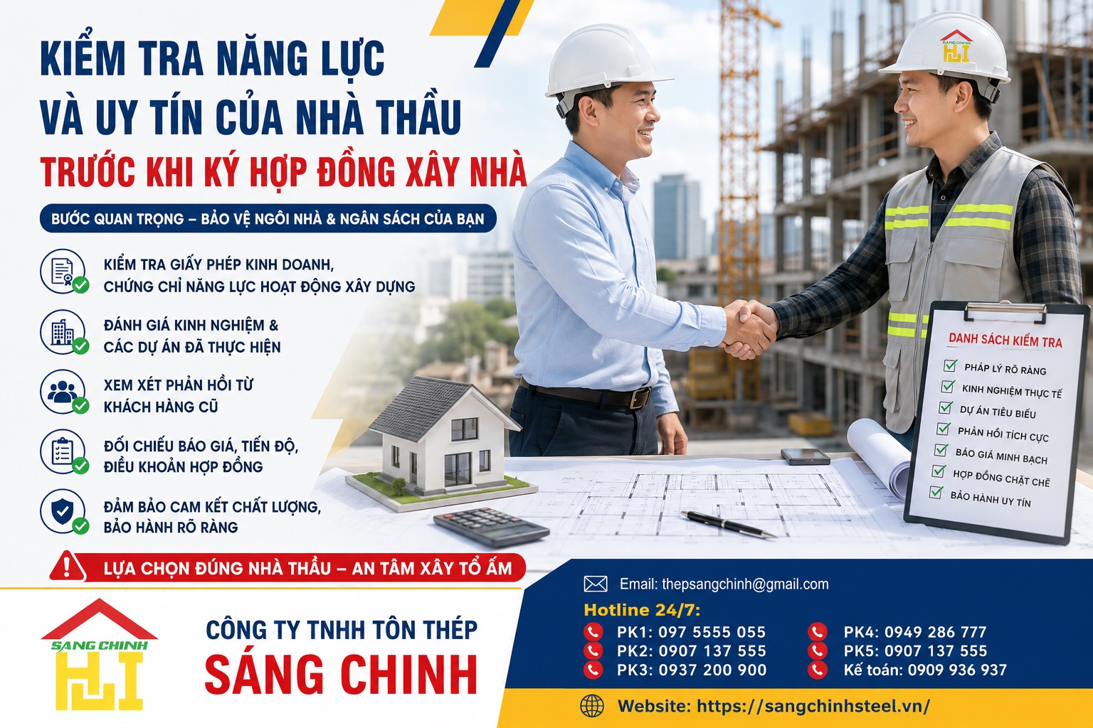 Những lưu ý khi ký hợp đồng xây nhà trọn gói cần nắm rõ