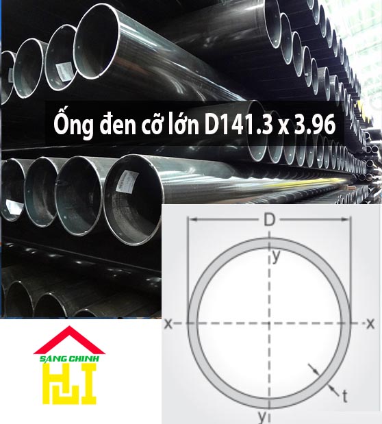 Ống đen cỡ lớn D141.3 x 3.96