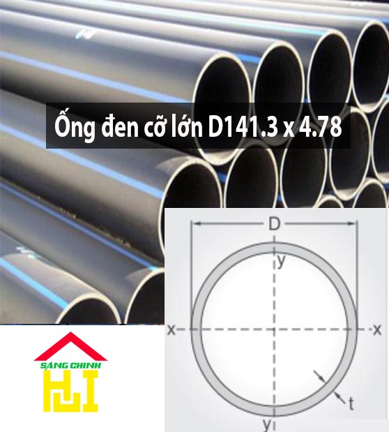 Ống đen cỡ lớn D141.3 x 4.78