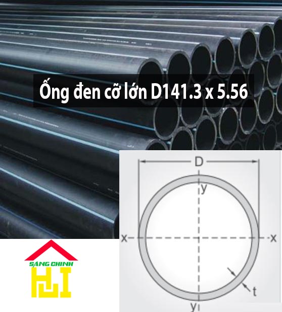 Ống đen cỡ lớn D141.3 x 5.56