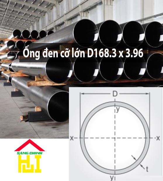 Ống đen cỡ lớn D168.3 x 3.96