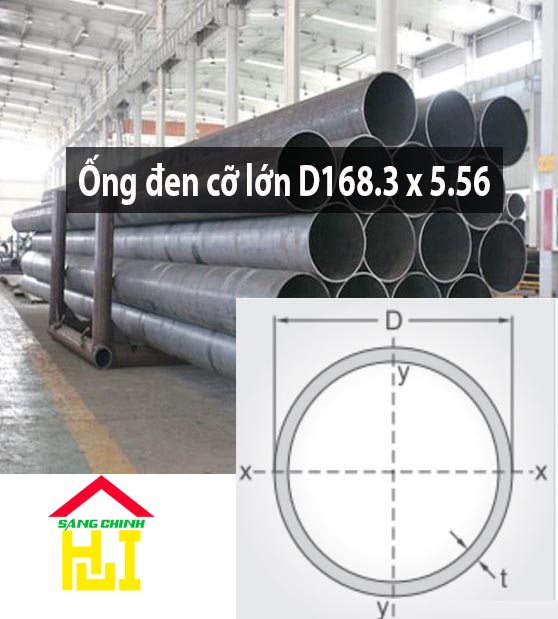 Ống đen cỡ lớn D168.3 x 5.56