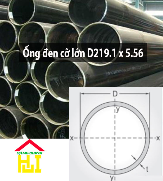 Ống đen cỡ lớn D219.1 x 5.56