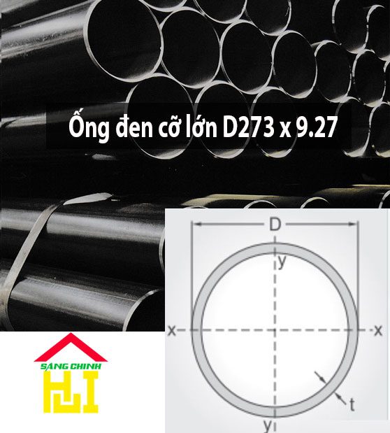 Ống đen cỡ lớn D273 x 9.27