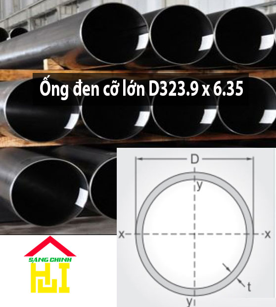 Ống đen cỡ lớn D323.9 x 6.35