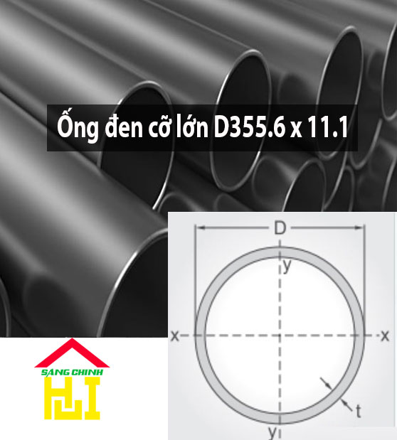 Ống đen cỡ lớn D355.6 x 11.1