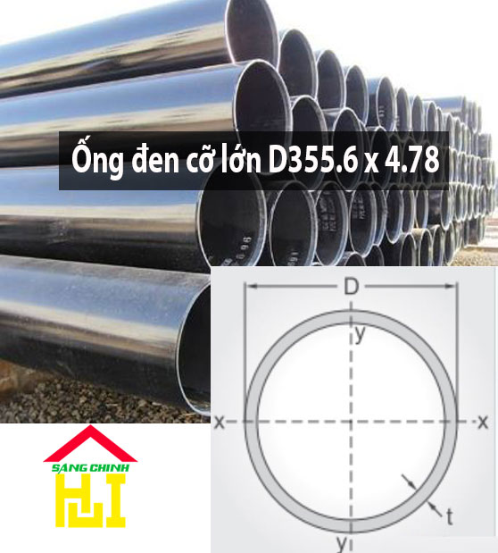 Ống đen cỡ lớn D355.6 x 4.78