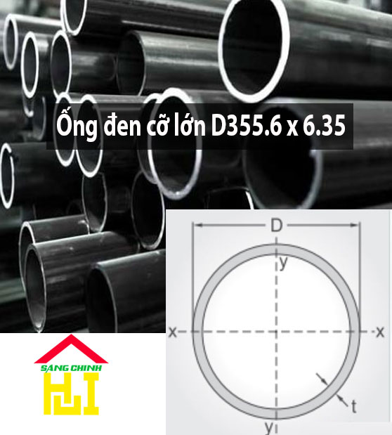 Ống đen cỡ lớn D355.6 x 6.35