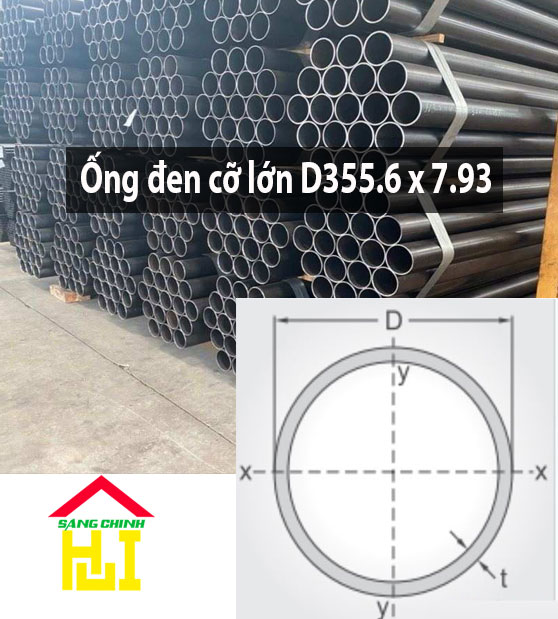 ỐNG ĐEN CỠ LỐN D355.6 X 7.93 - SÁNG CHINH STEEL