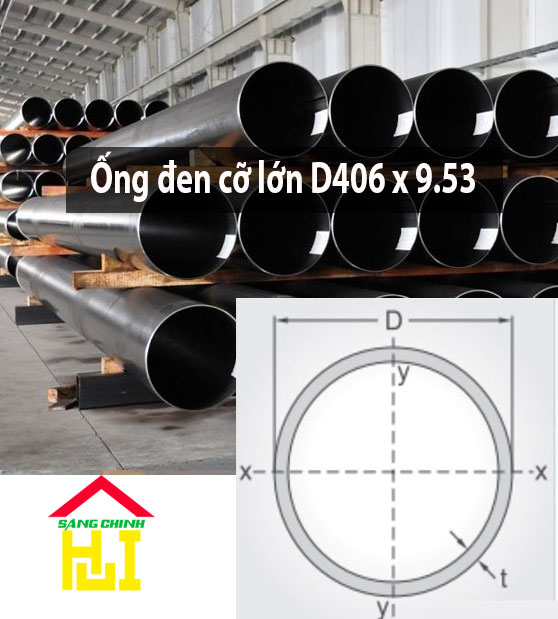 Ống đen cỡ lớn D406 x 9.53