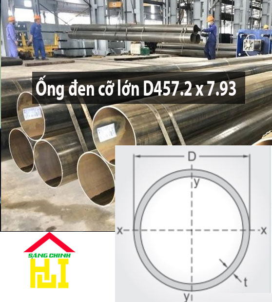 Ống đen cỡ lớn D457.2 x 7.93