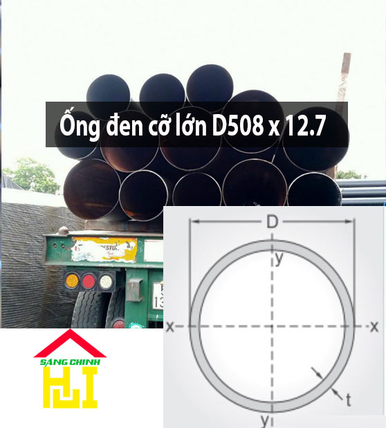 Ống đen cỡ lớn D508 x 12.7