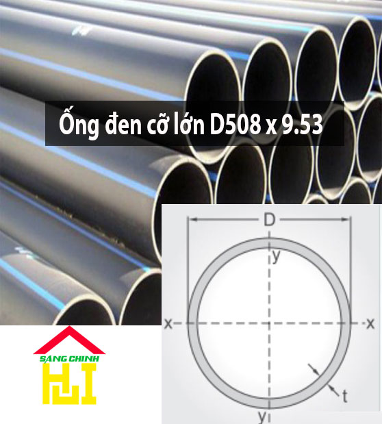 Ống đen cỡ lớn D508 x 9.53