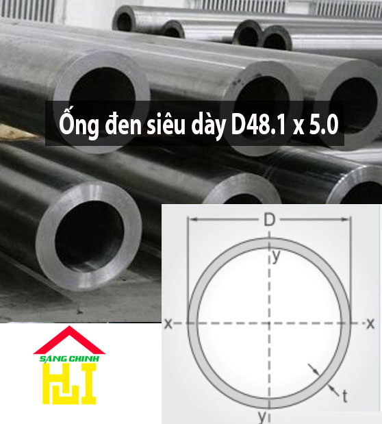 Ống đen siêu dày D48.1 x 5.0