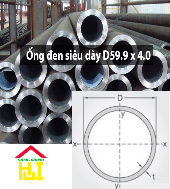Ống đen siêu dày D59.9 x 4.0
