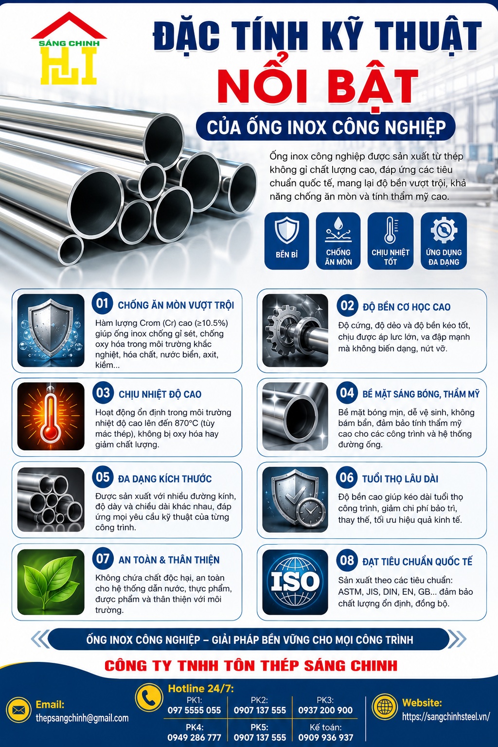 Ống Inox công nghiệp