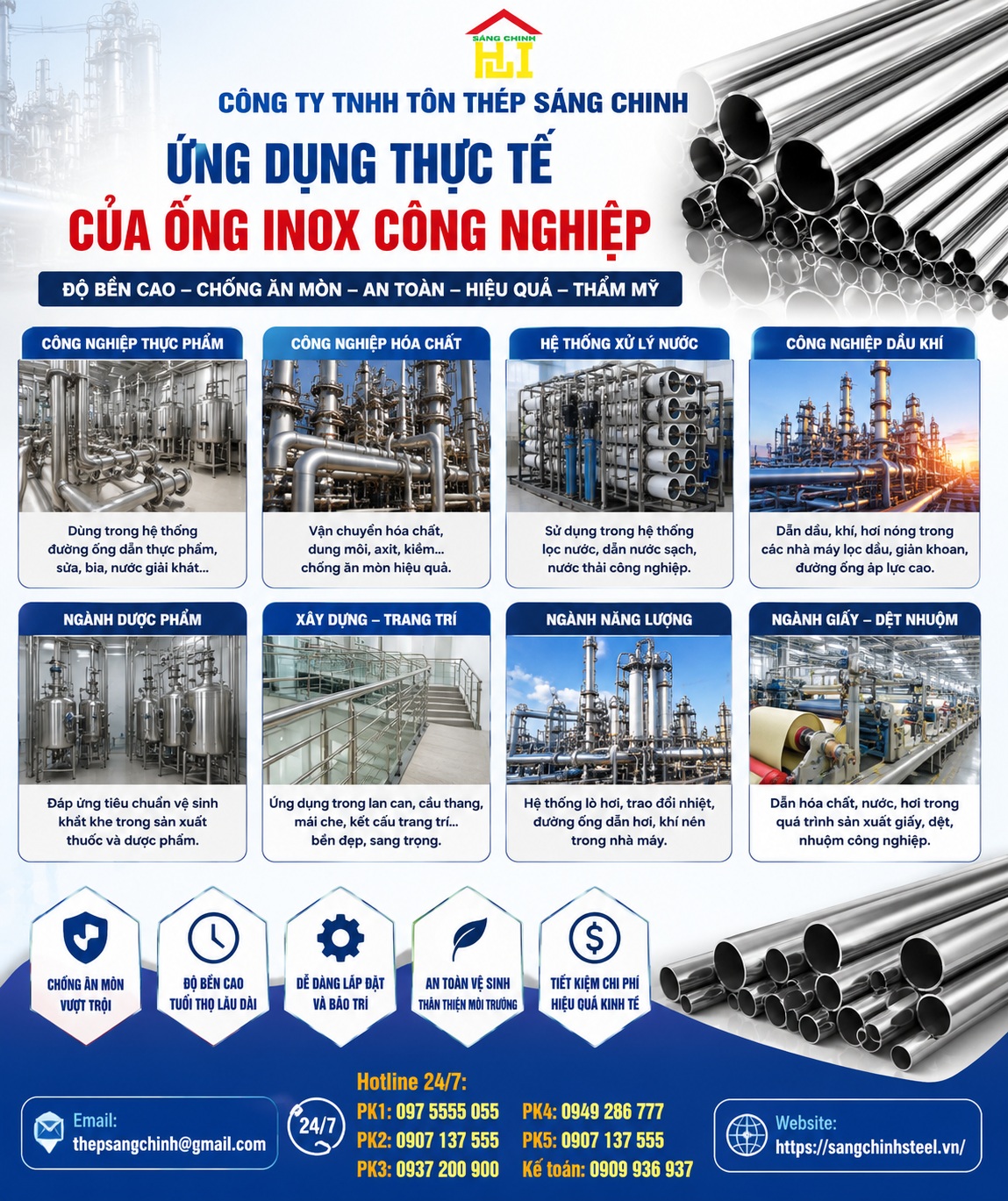 Ống Inox công nghiệp