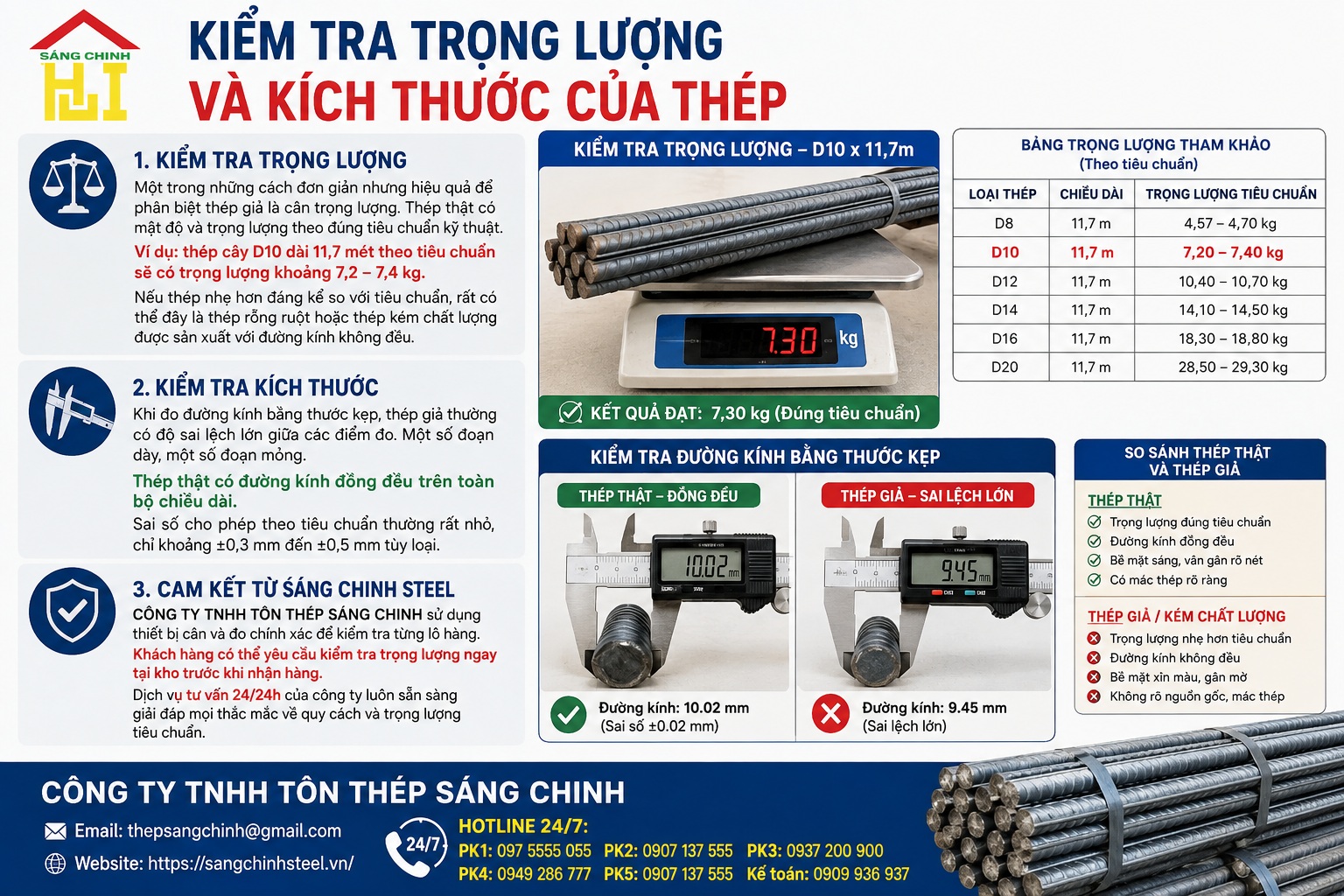 Phân biệt thép giả