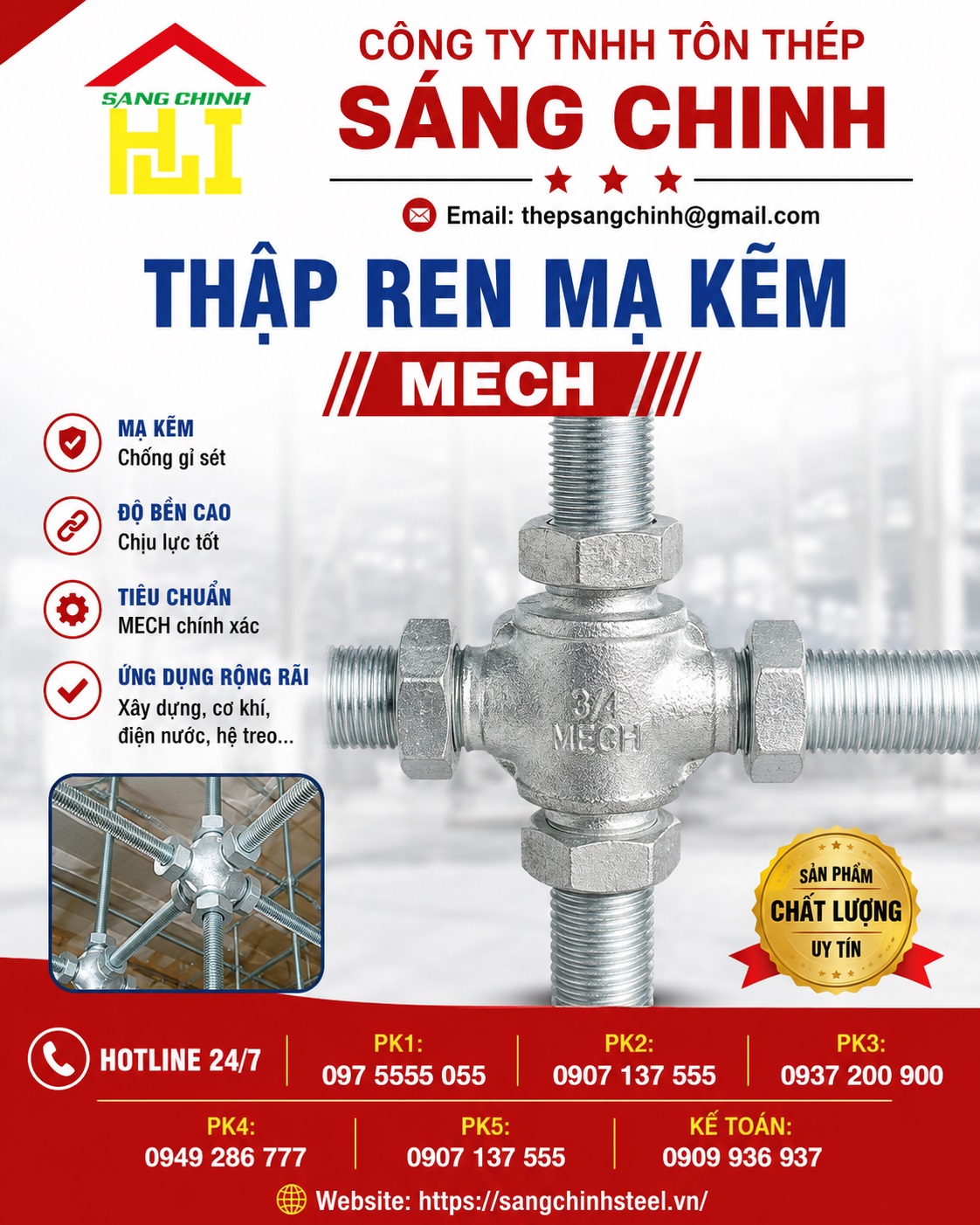 Thập Ren Mạ Kẽm MECH