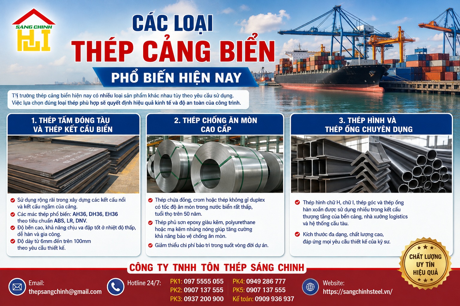Thép cảng biển