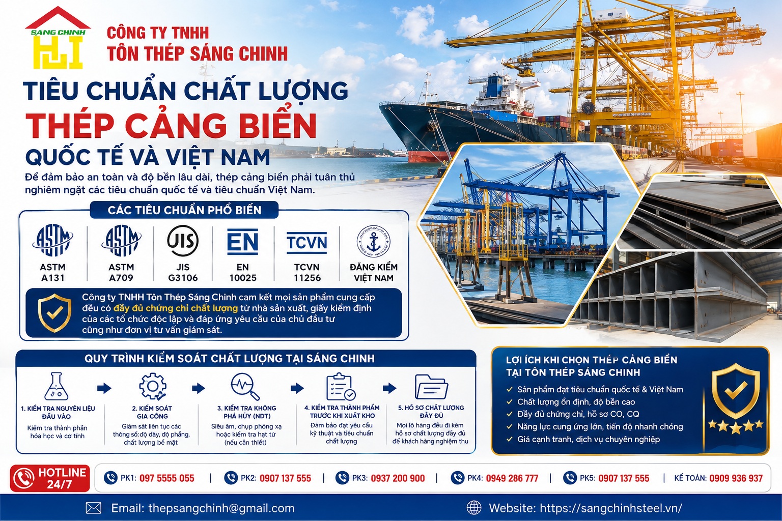 Thép cảng biển