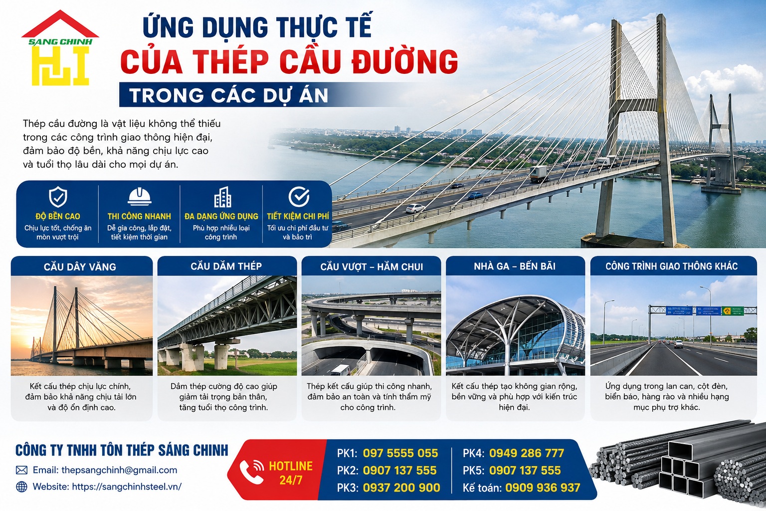 Thép cầu đường