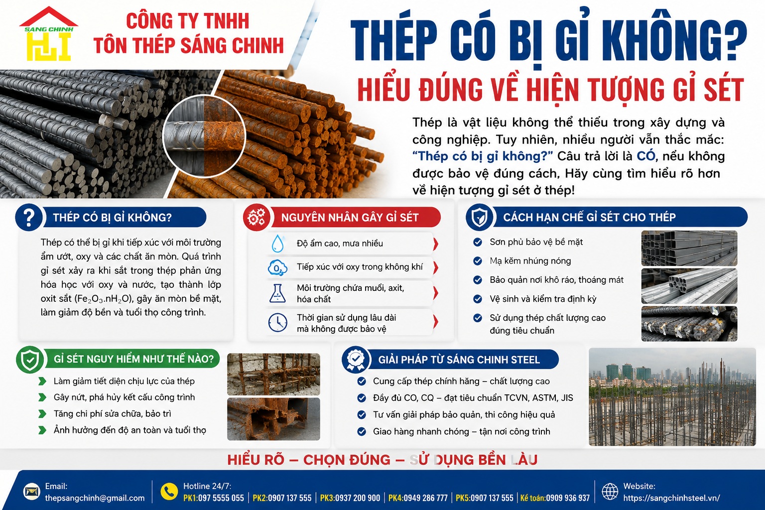 Thép có bị gỉ không