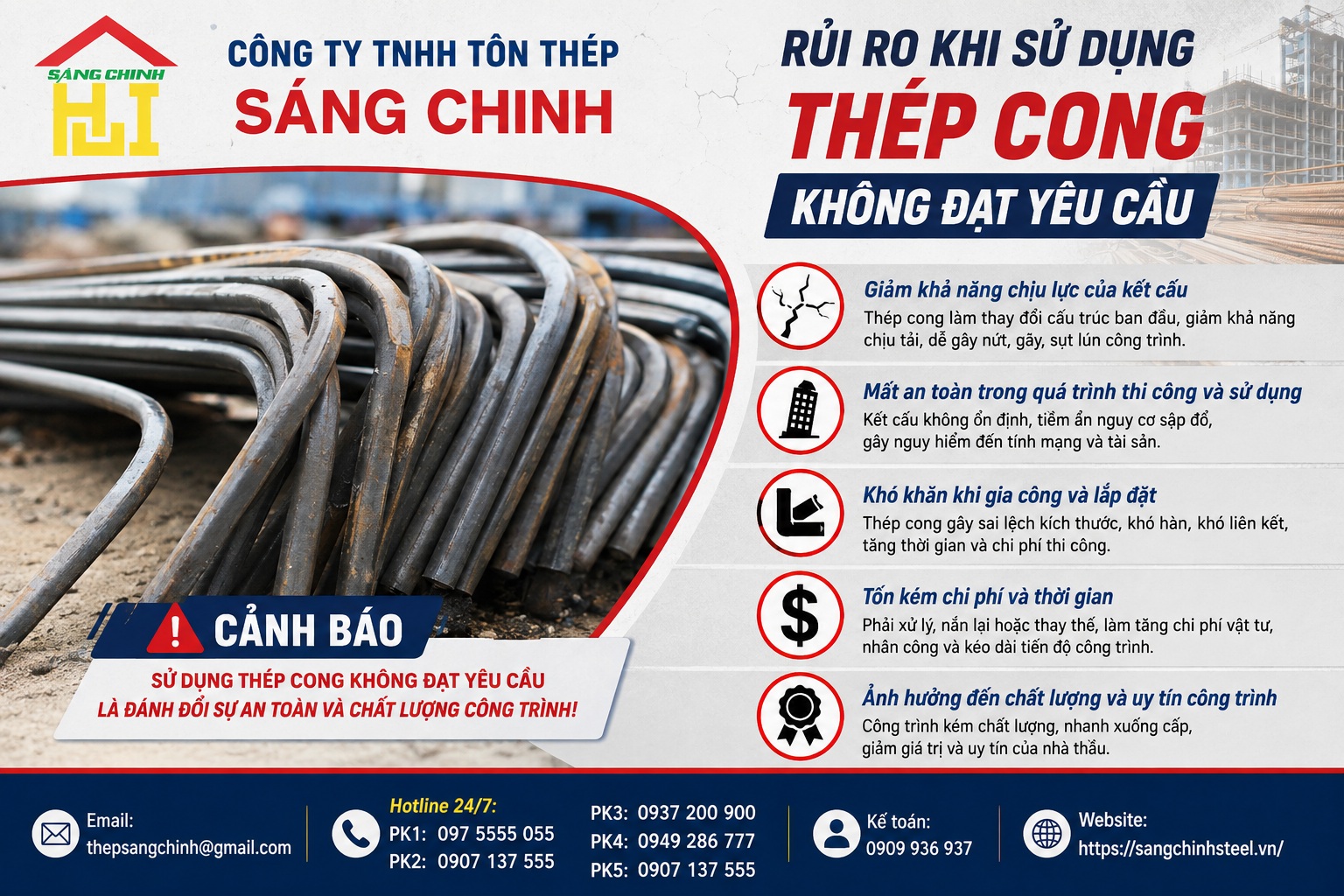 Thép cong có dùng được không