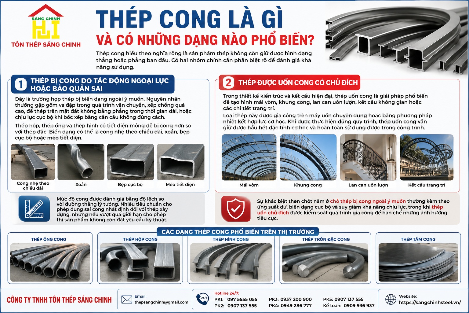 Thép cong có dùng được không