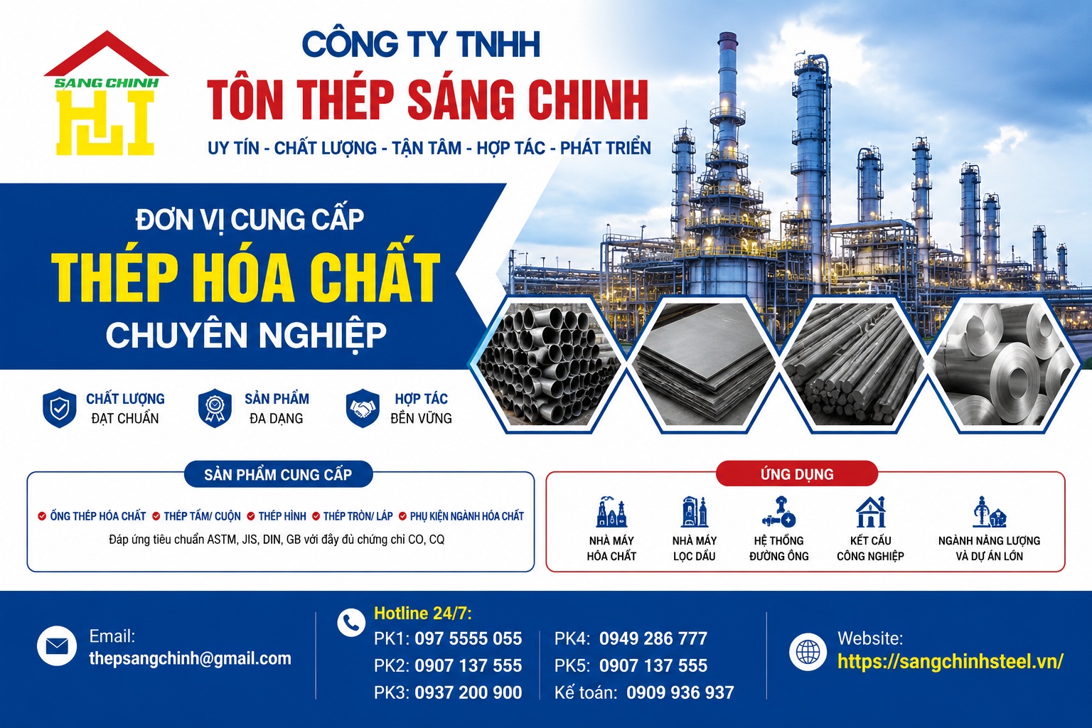 Thép hóa chất