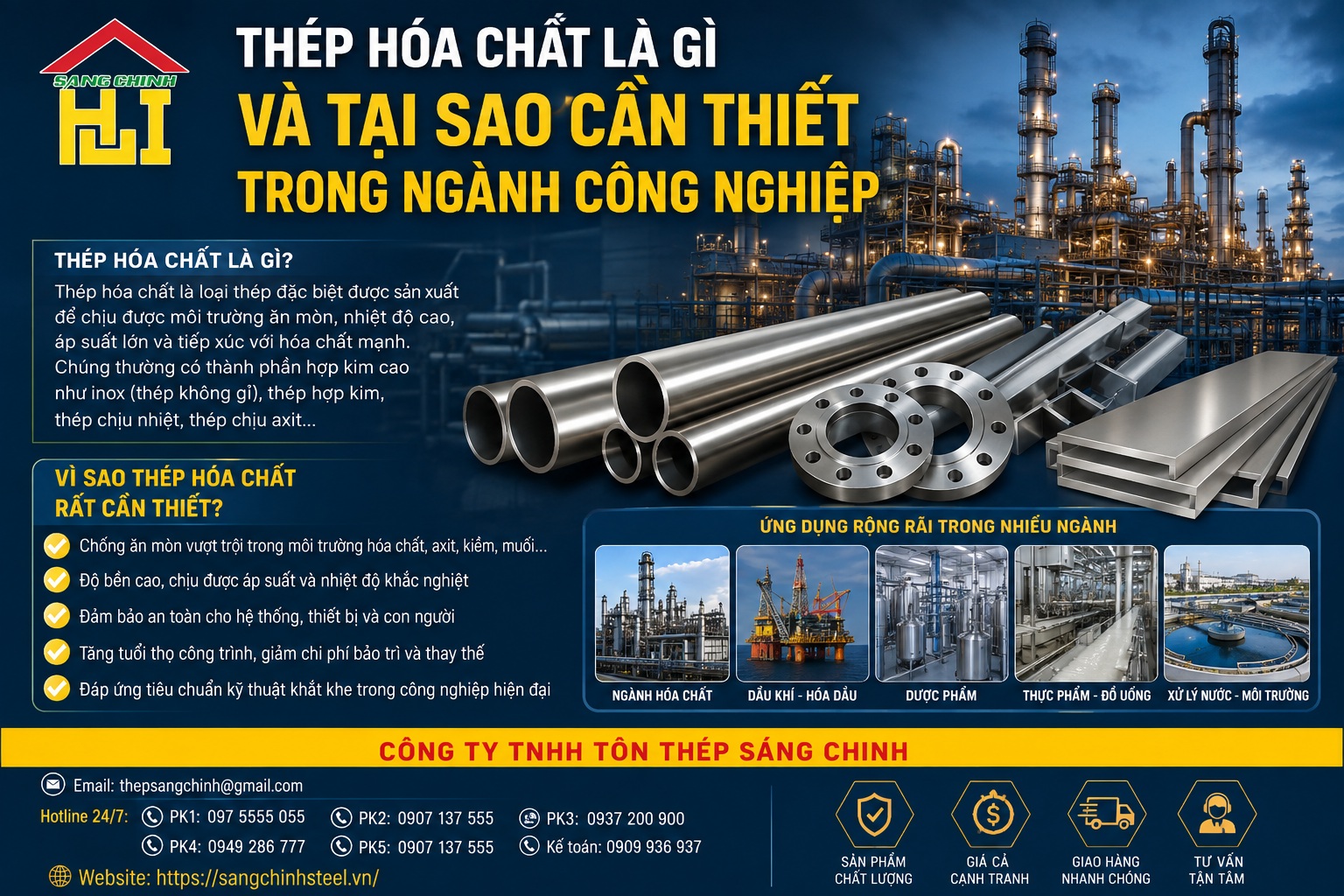 Thép hóa chất