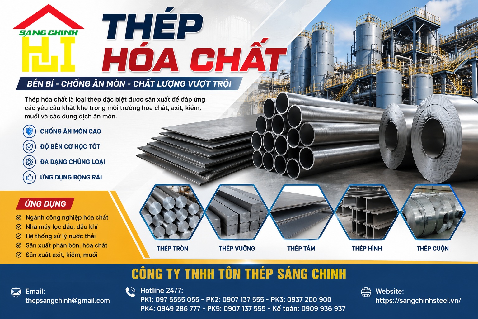 Thép hóa chất