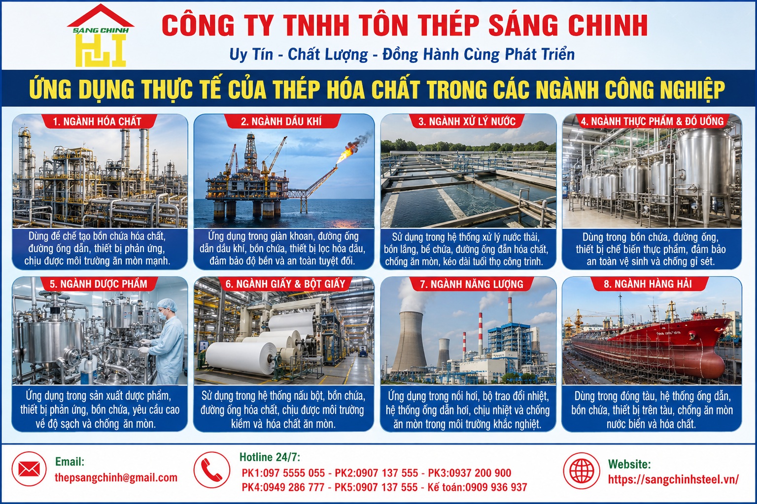 Thép hóa chất