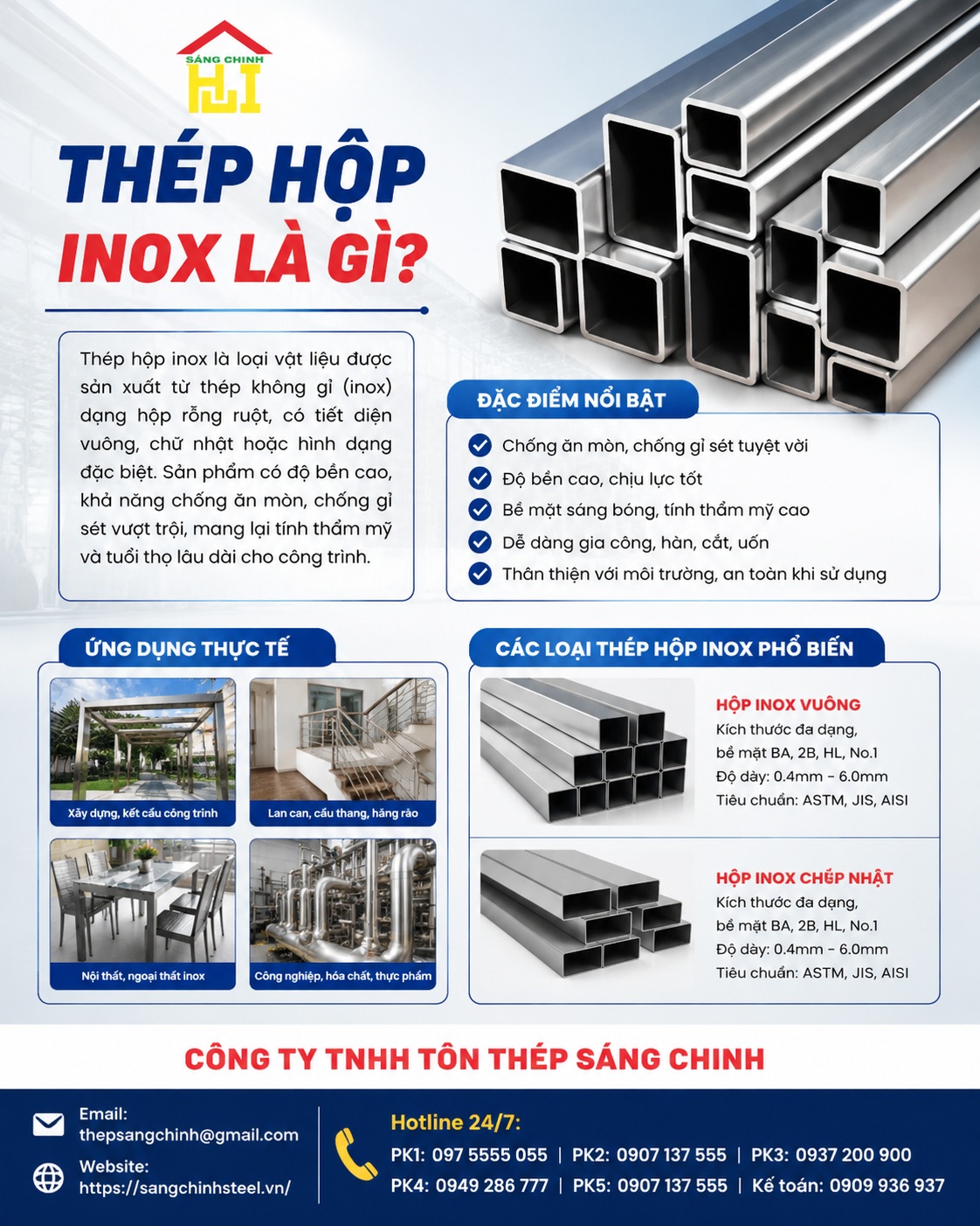 Thép hộp inox