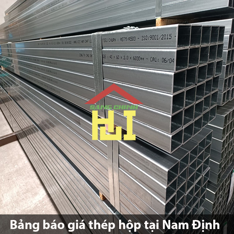 Bảng báo giá thép hộp tại Nam Định