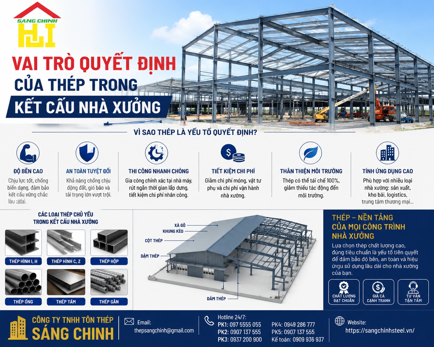 Thép làm nhà xưởng