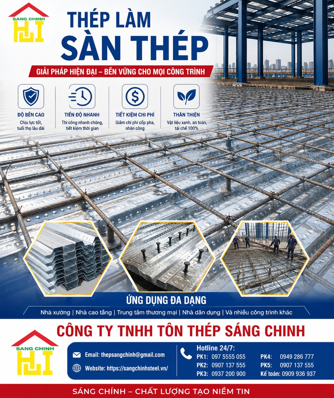 Thép làm sàn thép