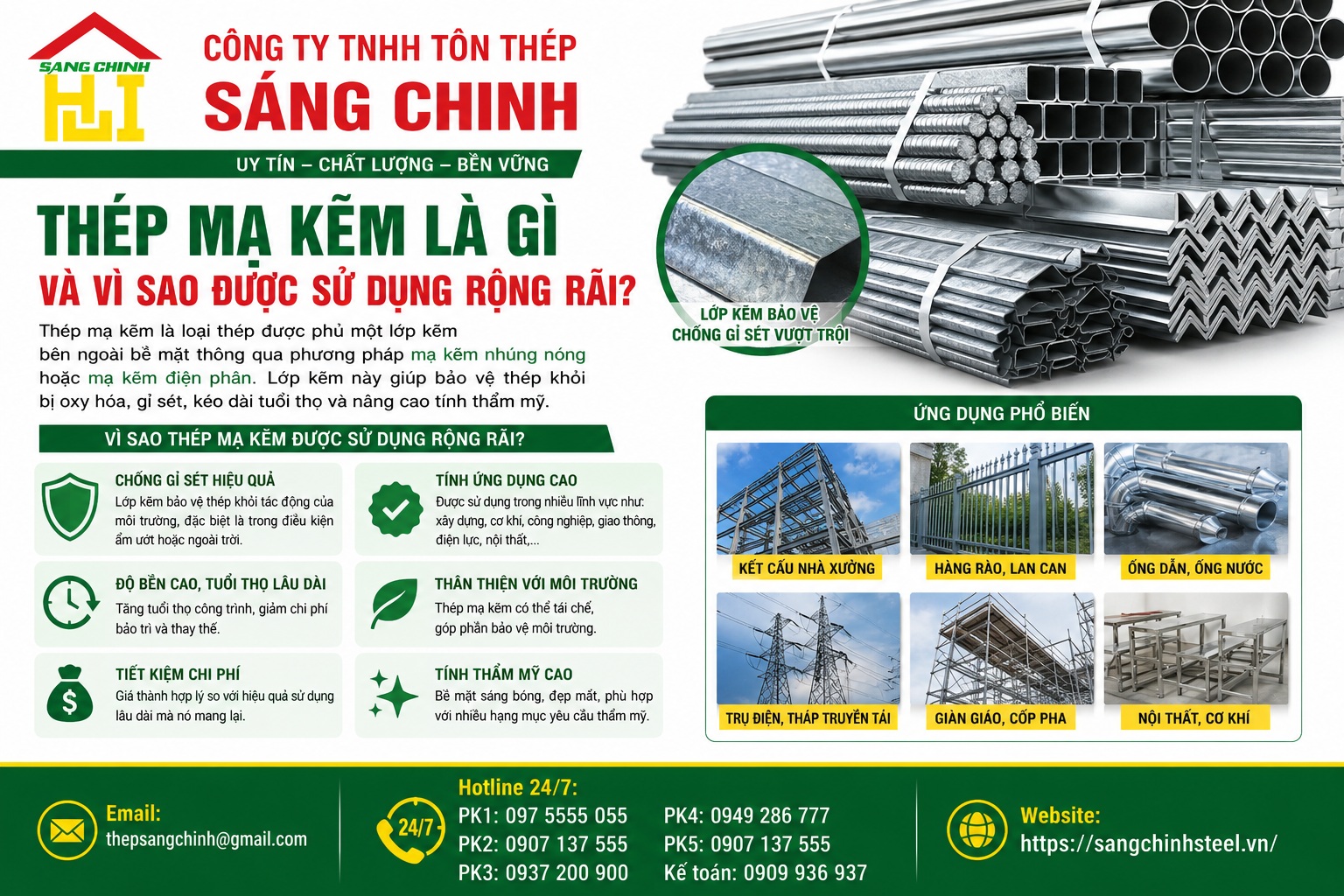 Thép mạ kẽm có bền không