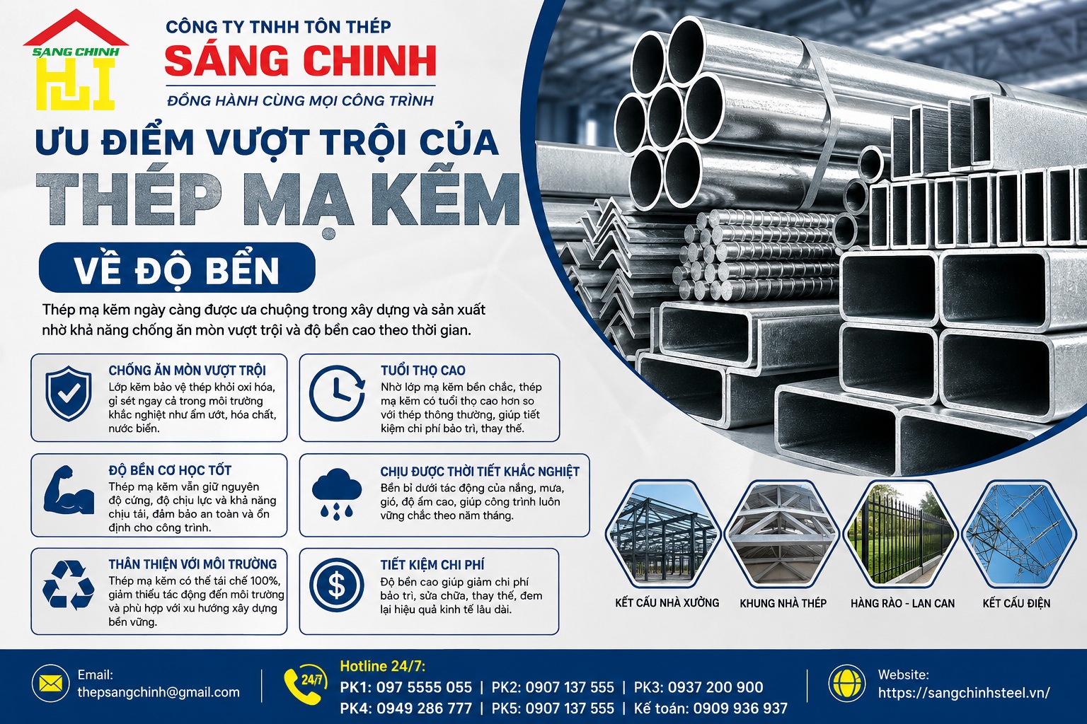 Thép mạ kẽm có bền không