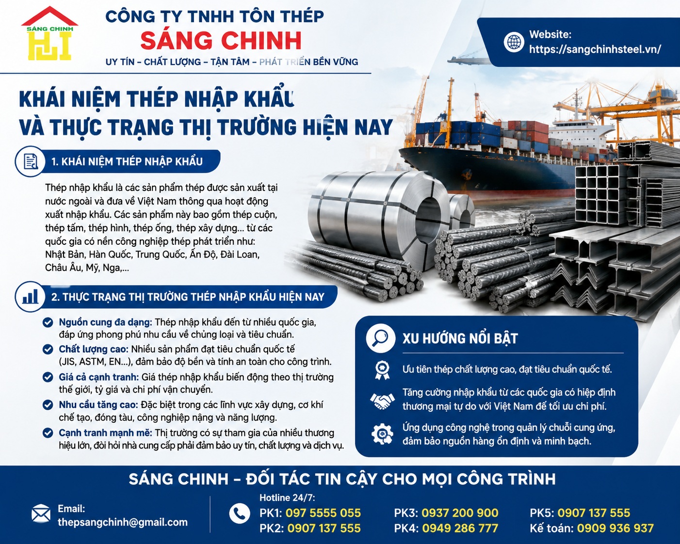 Thép nhập khẩu có tốt không