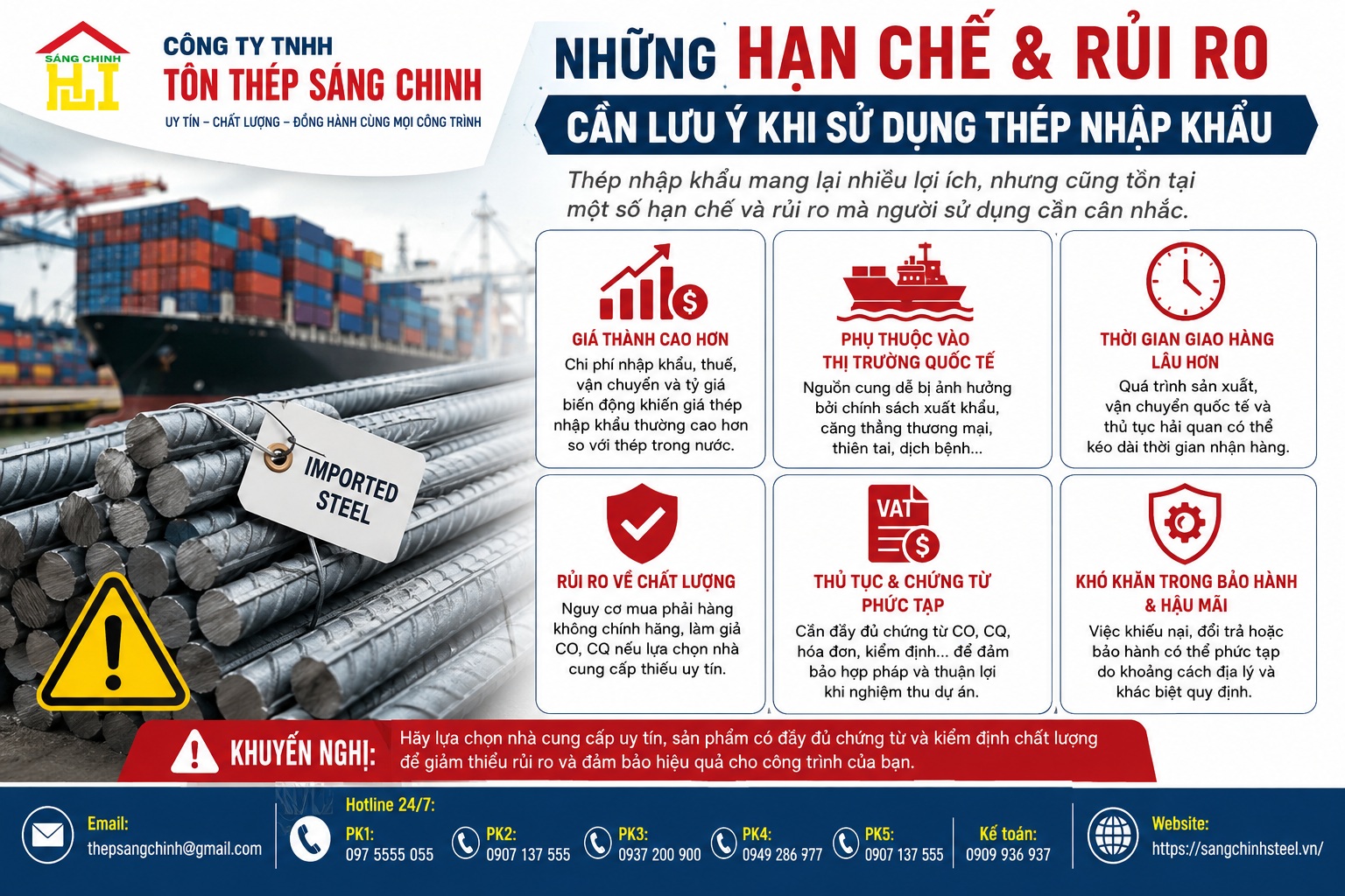 Thép nhập khẩu có tốt không