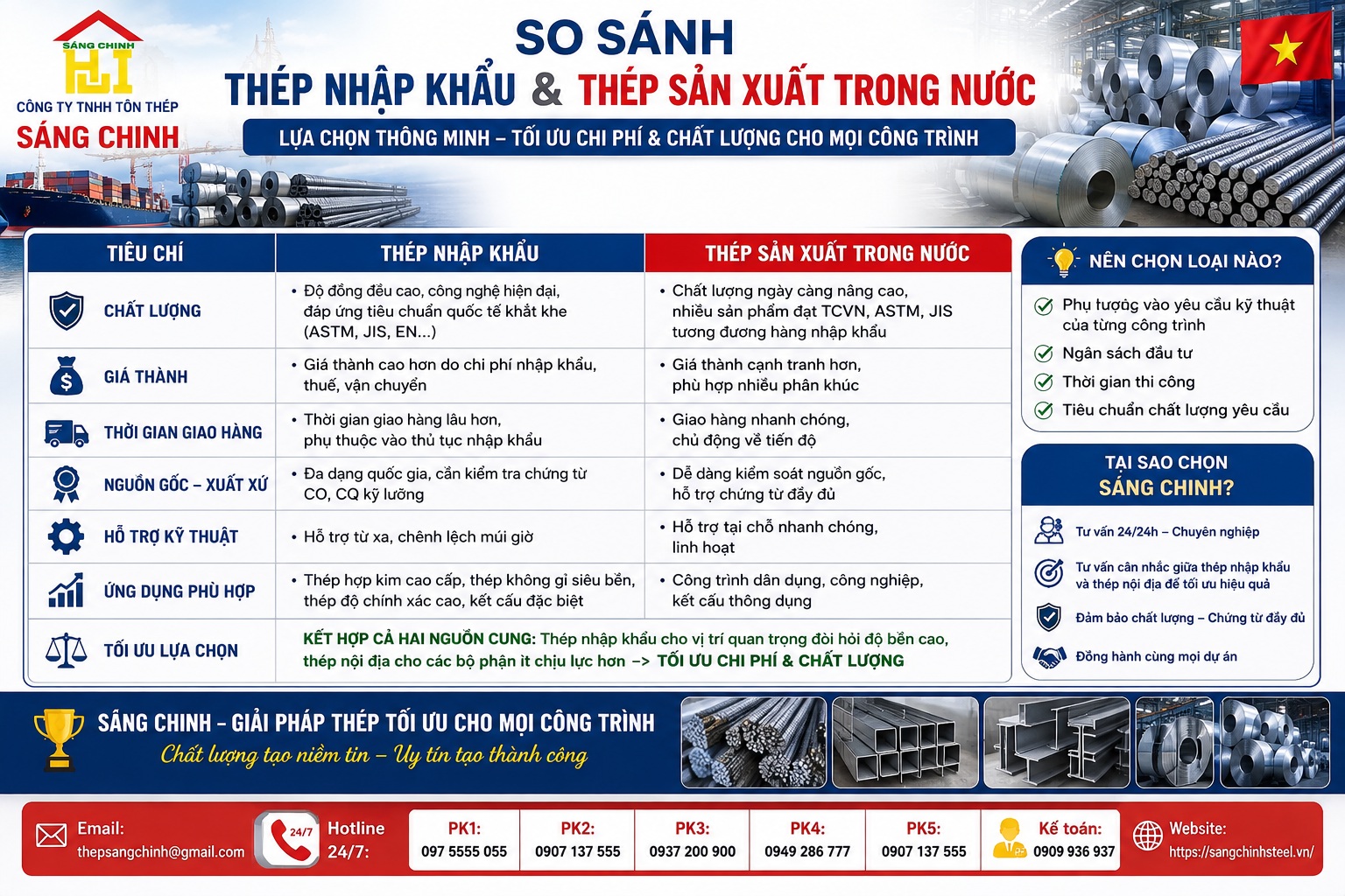 Thép nhập khẩu có tốt không