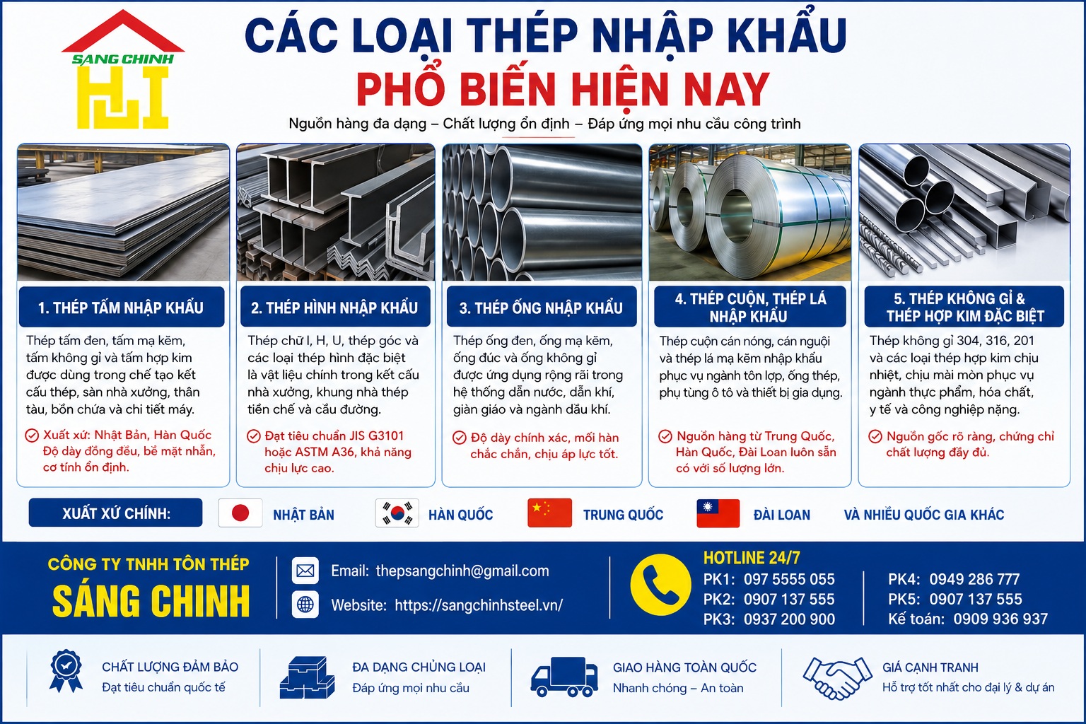 Thép nhập khẩu