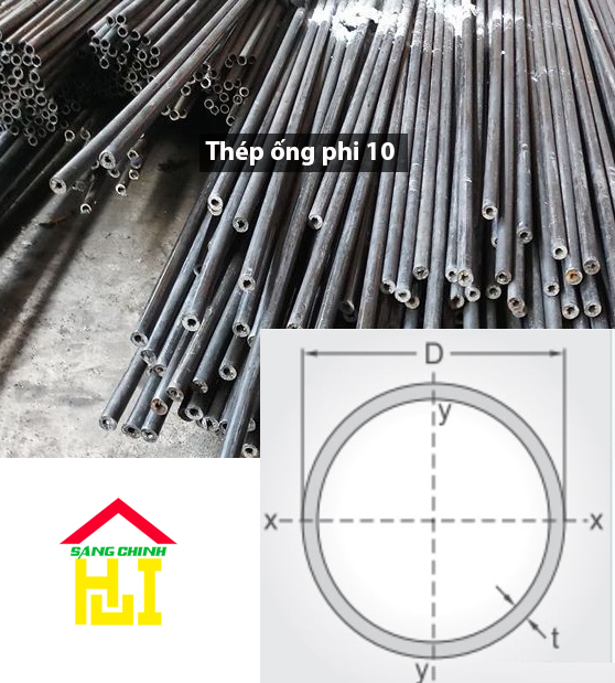 Thép ống phi 10