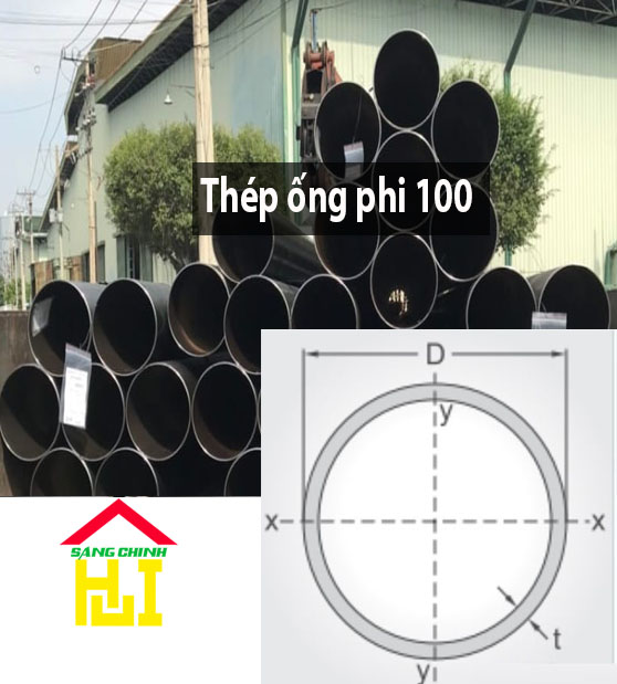 Thép ống phi 100