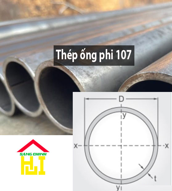 Thép ống phi 107