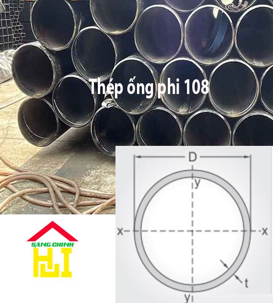Thép ống phi 108