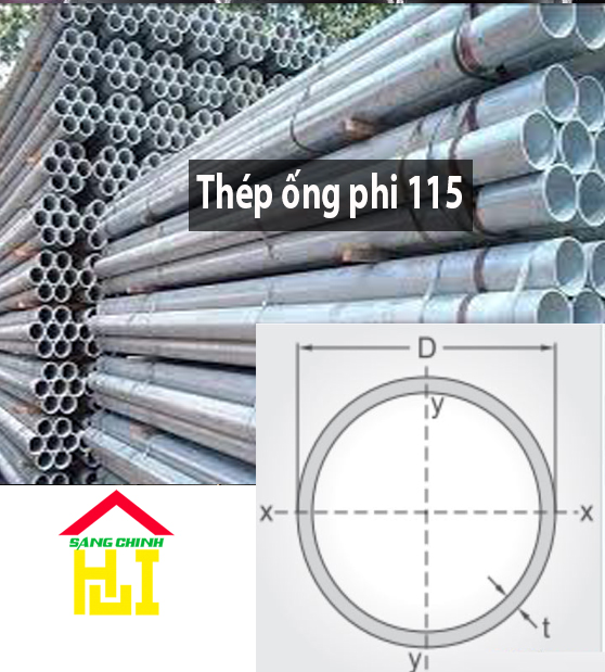 Thép ống phi 115