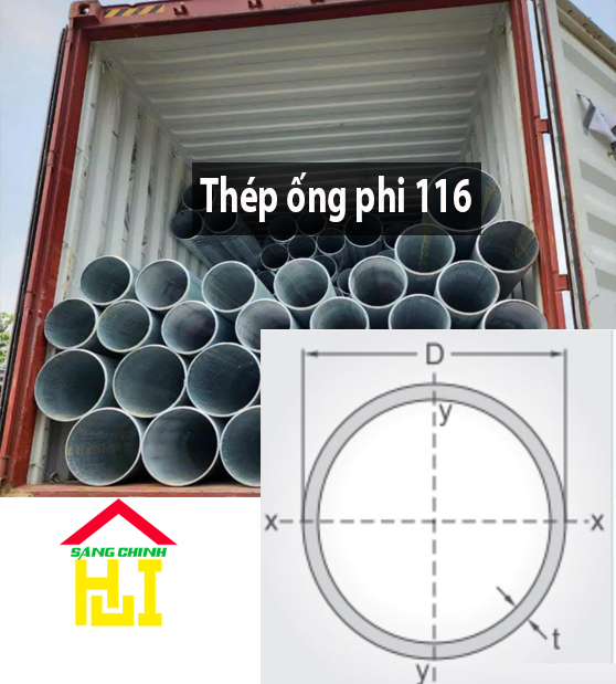 THÉP ỐNG PHI 116 – SÁNG CHINH STEEL