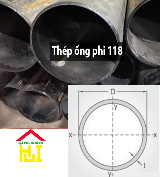 THÉP ỐNG PHI 118 – SÁNG CHINH STEEL